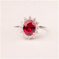 Ringe Ultima Edizione Dame in Silber AAO2651-ROSSO